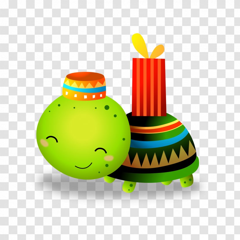 Turtle New Years Day Illustration - Vector Transparent PNG