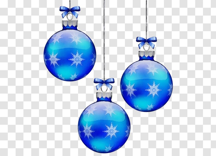 Christmas Ornament - Wet Ink - Interior Design Electric Blue Transparent PNG
