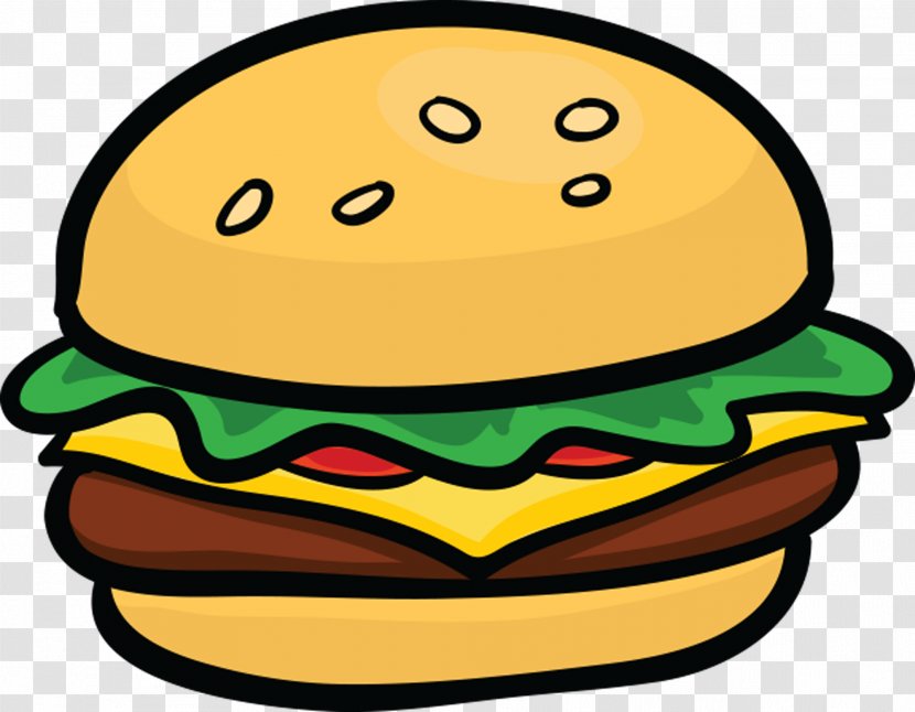 Hamburger Cheeseburger Fast Food Clip Art - Cartoon - Junk Transparent PNG