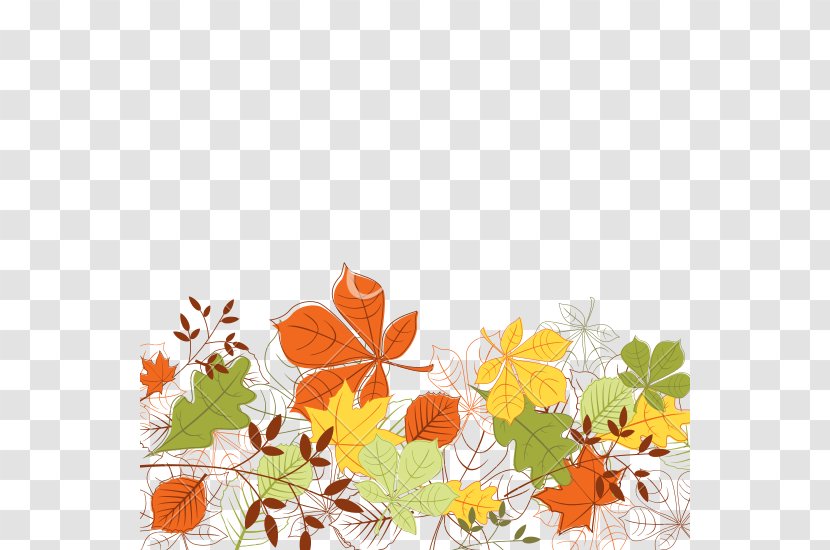 Autumn Leaf Color Desktop Wallpaper Clip Art - Branch - Abstract Background Transparent PNG