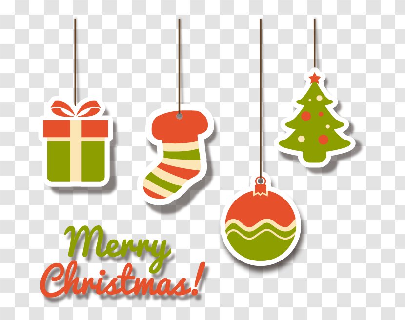 Christmas Decoration Tree - Festival - Vector Tag Transparent PNG