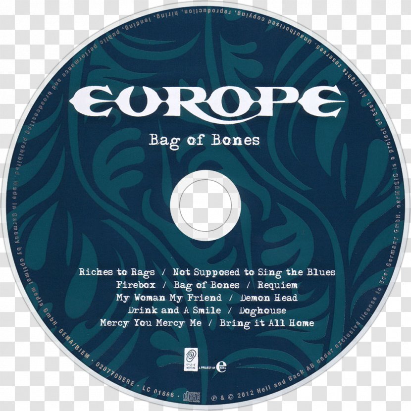 Compact Disc Bag Of Bones Europe DVD Album - Watercolor - Dvd Transparent PNG