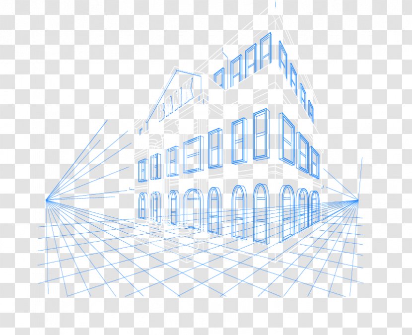 Architecture Facade Lijnperspectief - Symmetry - House Transparent PNG