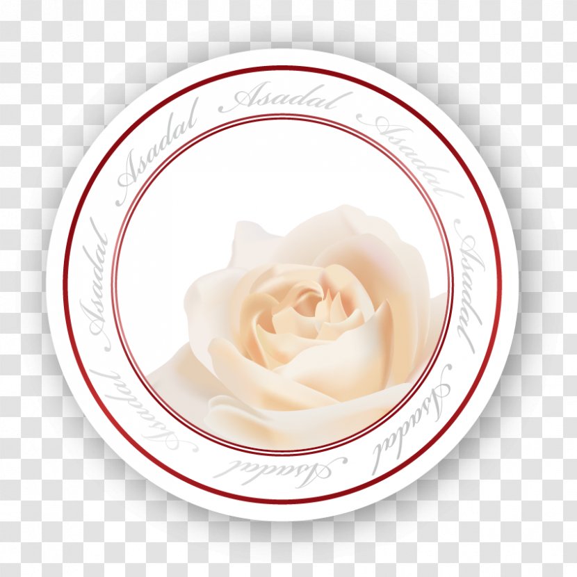 Beach Rose White Red - Roses Painted Plate Alphabet Transparent PNG