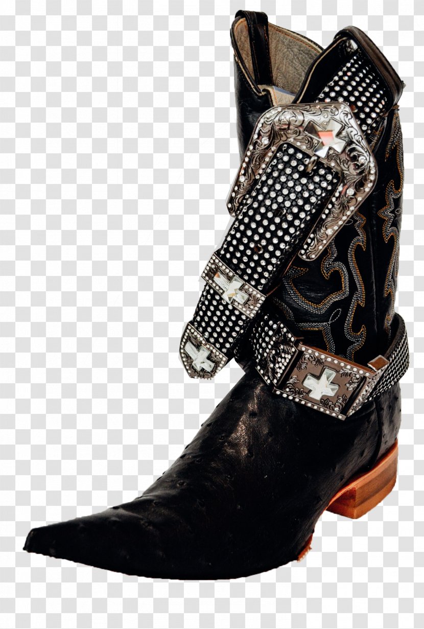 Cowboy Boot High-heeled Shoe Leather - High Heeled Footwear Transparent PNG
