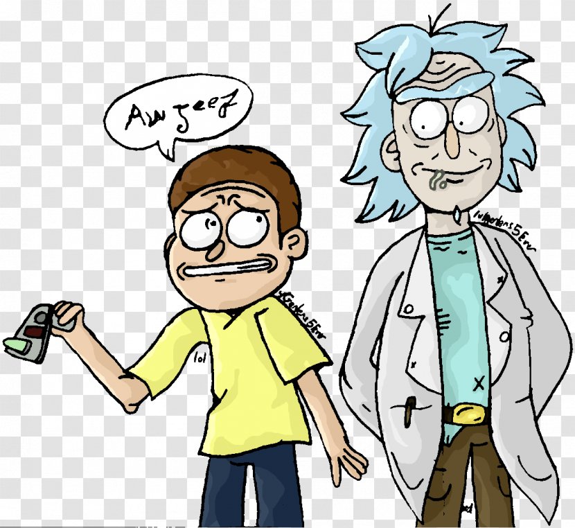 Facial Expression Fiction Emotion Man Smile - Flower - Rick And Morty Transparent PNG