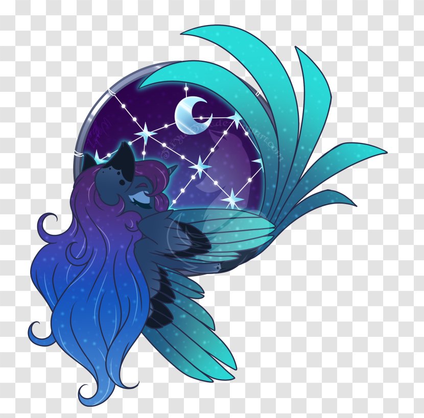 Princess Luna Pony Twilight Sparkle Cadance Celestia - Marine Mammal - Artist Transparent PNG