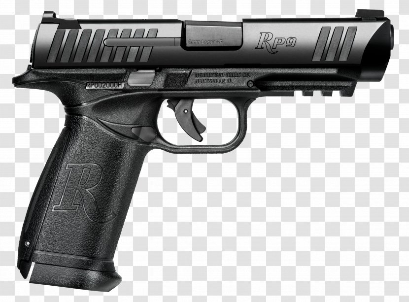 9×19mm Parabellum Remington Arms Firearm Pistol Handgun - Airsoft Transparent PNG