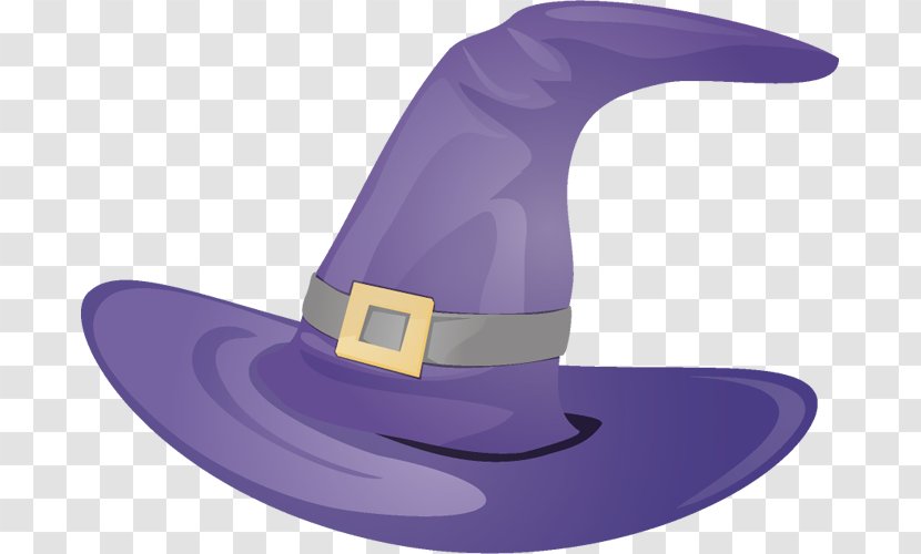 Hat Bonnet Witch Halloween Cap - Violet Transparent PNG