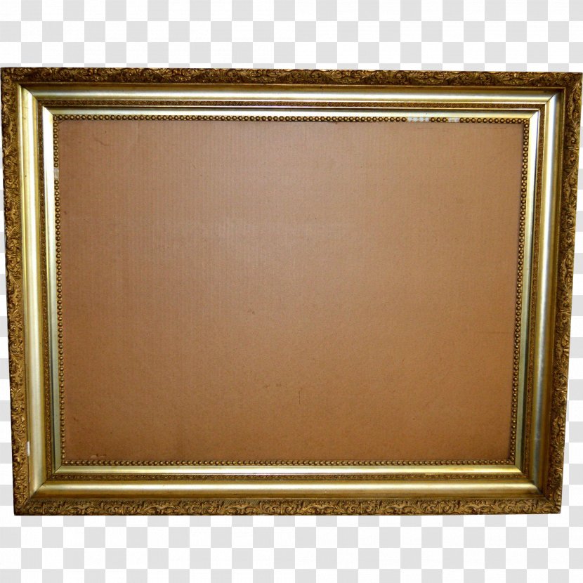 Rectangle Wood Stain Picture Frames Square Meter - Gold Frame Transparent PNG