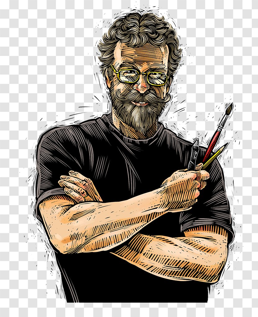 Illustrator Illustration Artist Painting - Drawing - Keith Transparent PNG