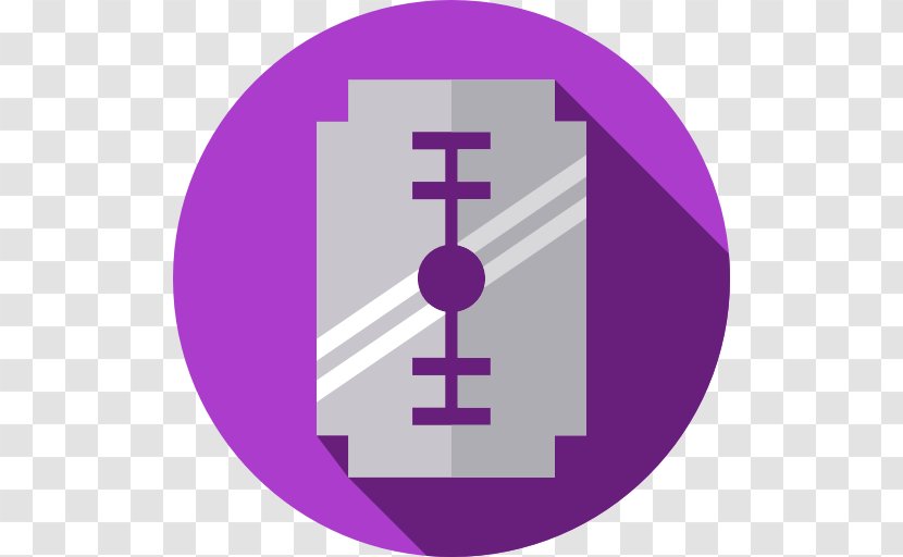 Purple Violet Line - Symbol - Razor Transparent PNG