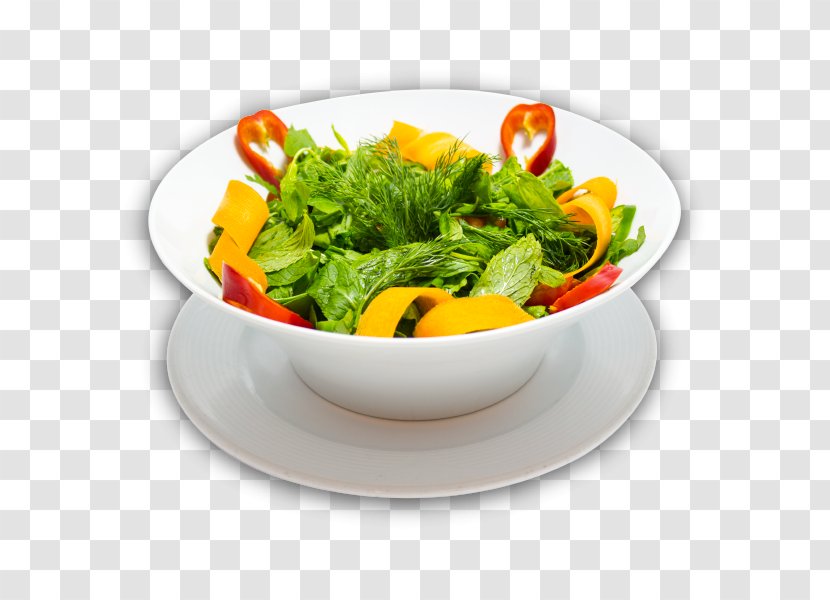 Caesar Salad Vegetarian Cuisine Plate Leaf Vegetable Platter - Garnish Transparent PNG
