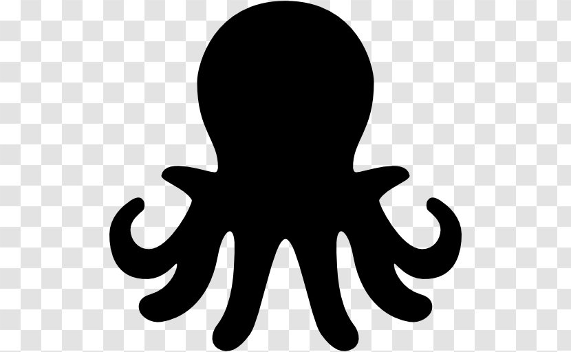 Octopus Silhouette Clip Art - Animal Transparent PNG