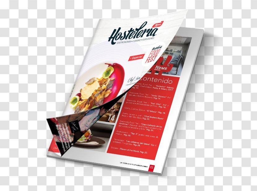 Advertising Hospitality Industry Brand - Recipe - Brochure Mockup Transparent PNG