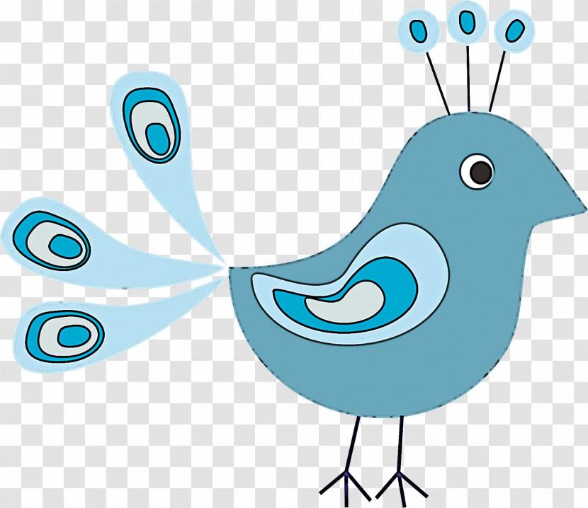 Turquoise Aqua Bird Beak Bluebird Transparent PNG