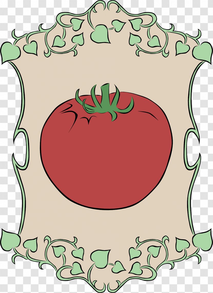 Clip Art Openclipart - Tomato - Huerta Border Transparent PNG