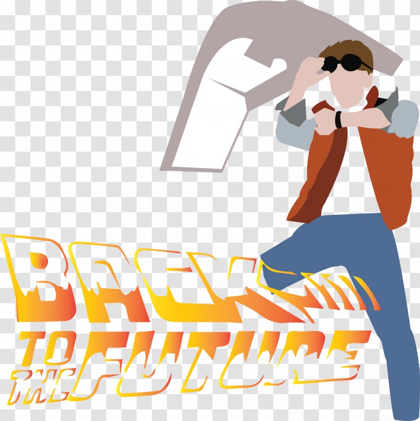Marty McFly Graphic Design Logo Back To The Future - Artwork - Mcfly Transparent PNG
