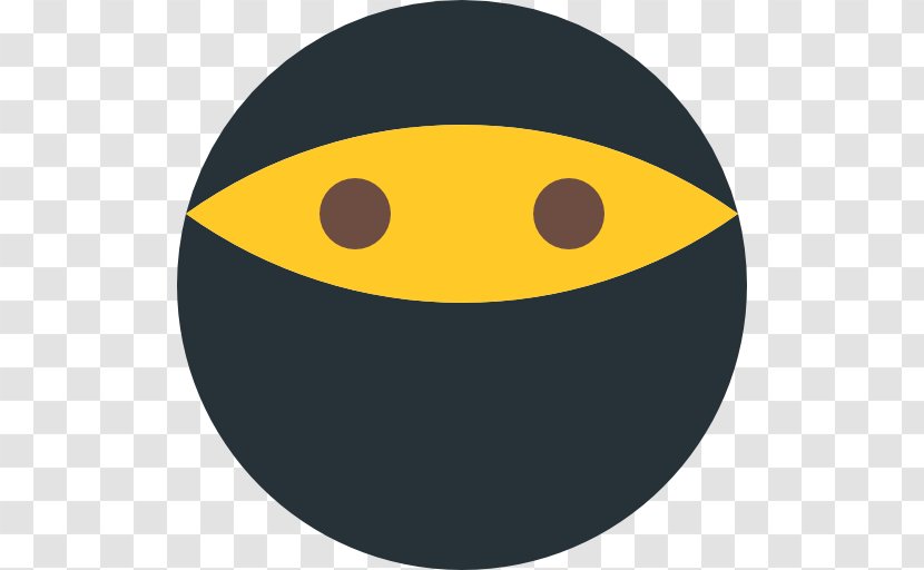 Smiley Emoji Clip Art - Yellow - Ninja Icon Transparent PNG