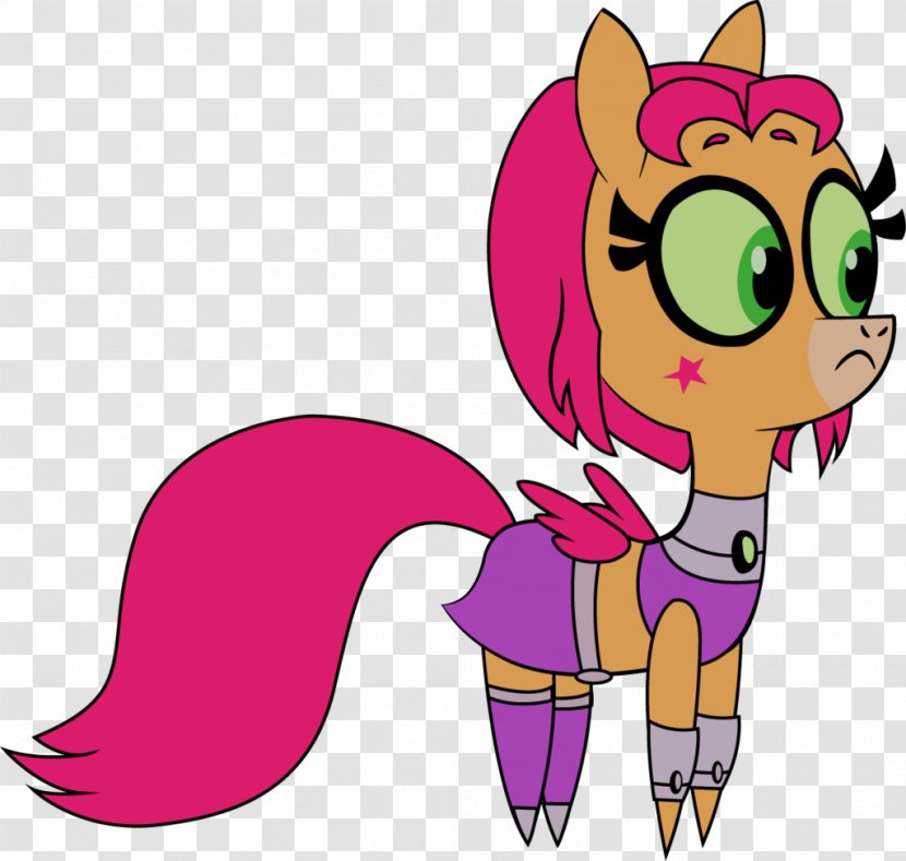 Starfire Raven Beast Boy Pony Robin - Cartoon Transparent PNG