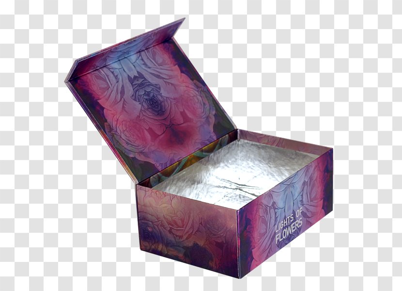 Box Paperboard Lid Closure - Purple Transparent PNG