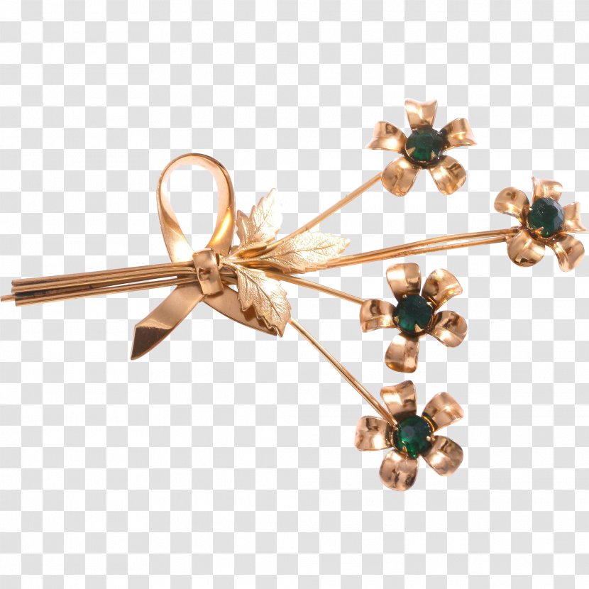 Earring Body Jewellery Brooch - Metal Transparent PNG