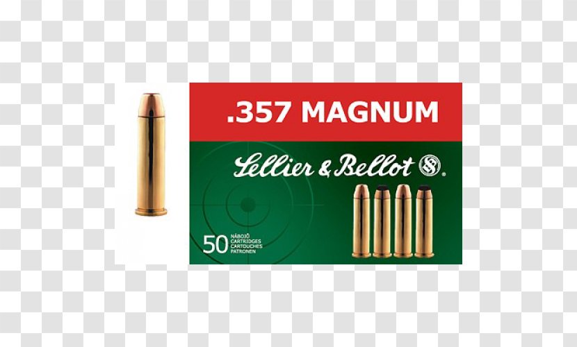 Sellier & Bellot .357 Magnum Soft-point Bullet Firearm Grain - Ammunition Transparent PNG