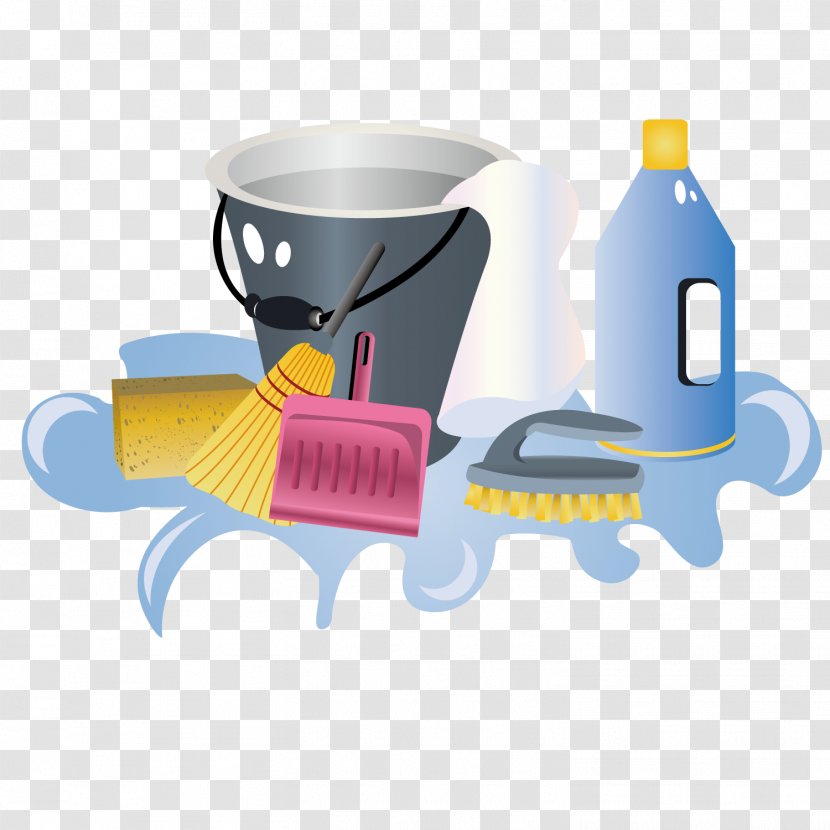 Cleaning Cleaner - Material - Vector Bucket Wash Transparent PNG