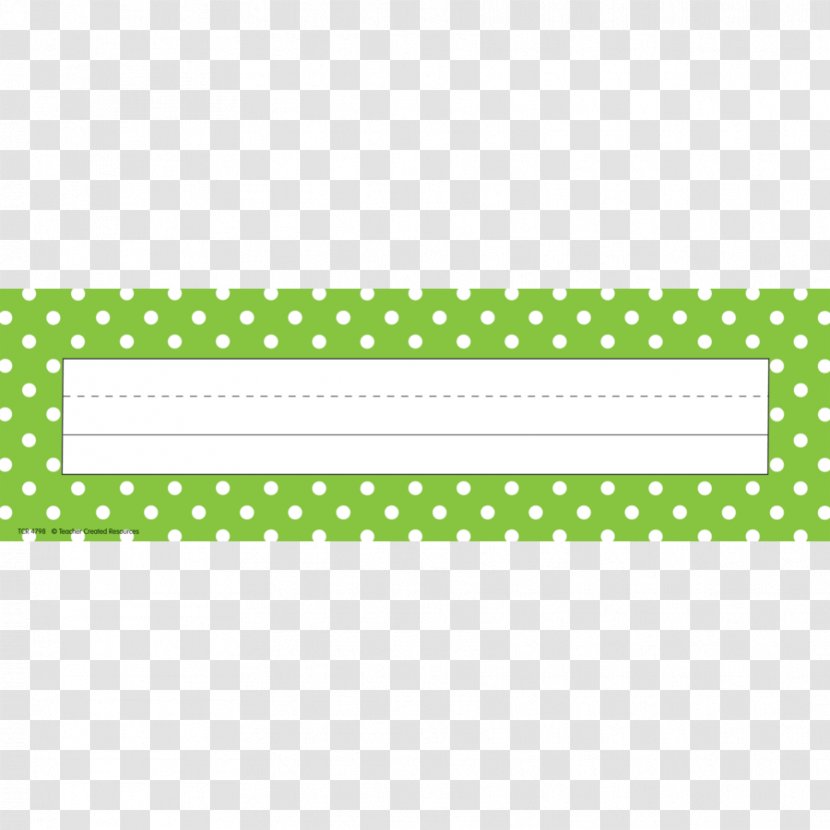 Name Plates & Tags Tag Paper Polka Dot Label - Teacher - Border Trim Transparent PNG