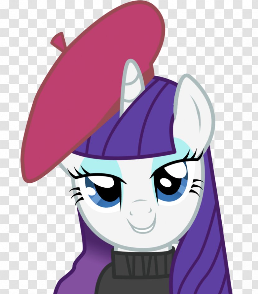 Rarity Pony Image DeviantArt Purple - Mythical Creature - Face Transparent PNG