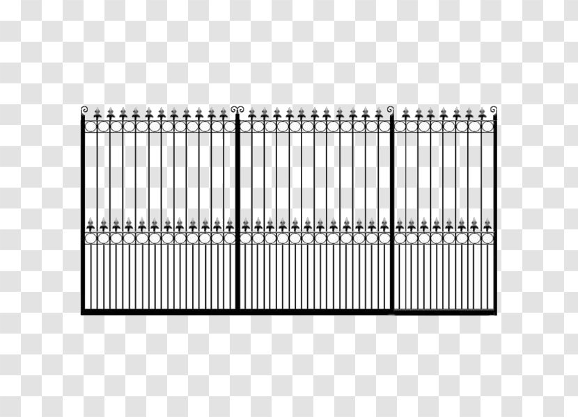 Fence Electric Gates Wrought Iron Garden - Gate - Sliding Transparent PNG