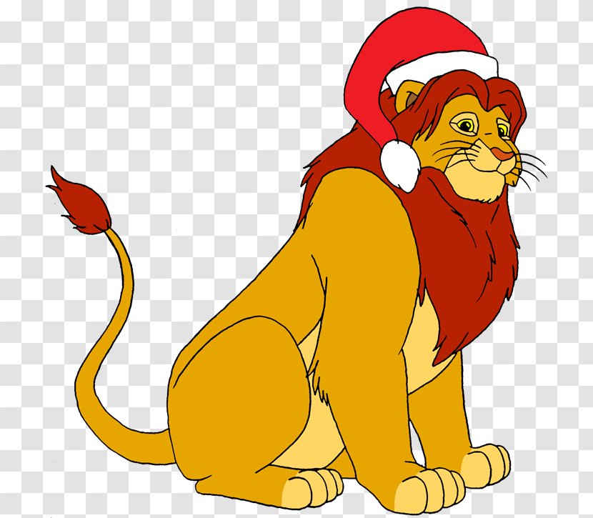 Lion Simba Nala Christmas Clip Art - Tail Transparent PNG