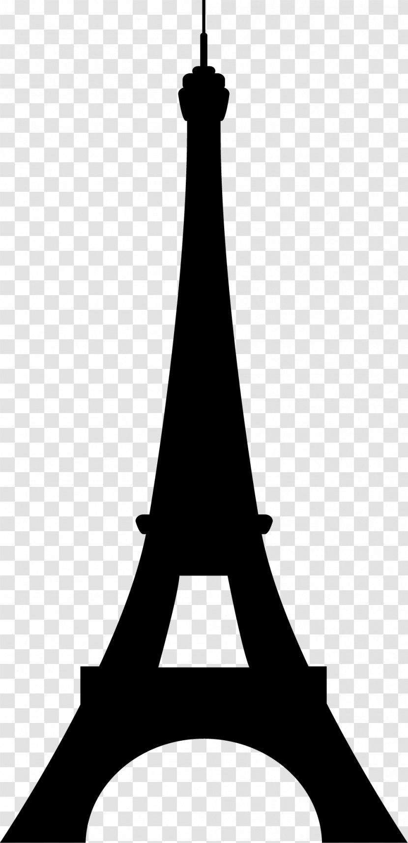 Eiffel Tower Paris, Paris (Quai De Bercy) Idea Hotel - Monochrome Photography - Black Silhouette Transparent PNG