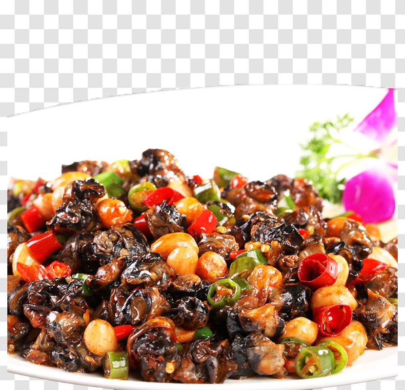 Vegetarian Cuisine Vegetable Stir Frying - Food - Peanuts Fried Snail Transparent PNG