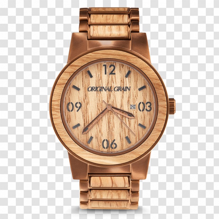 Bourbon Whiskey Grain Whisky Barrel Watch - Oak - Watches Transparent PNG