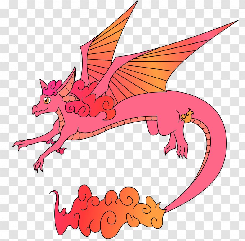 Cartoon Dragon - Legendary Creature - Marrage Transparent PNG