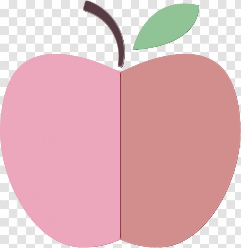 Apple Clip Art Pink Fruit Leaf - Tree Heart Transparent PNG