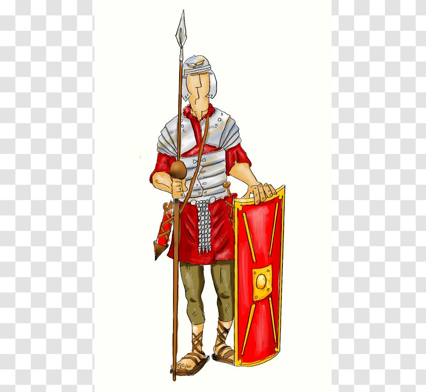 Ancient Rome Roman Army Praetorian Guard Clip Art - Fictional Character - Drawing Soldier Vector Transparent PNG