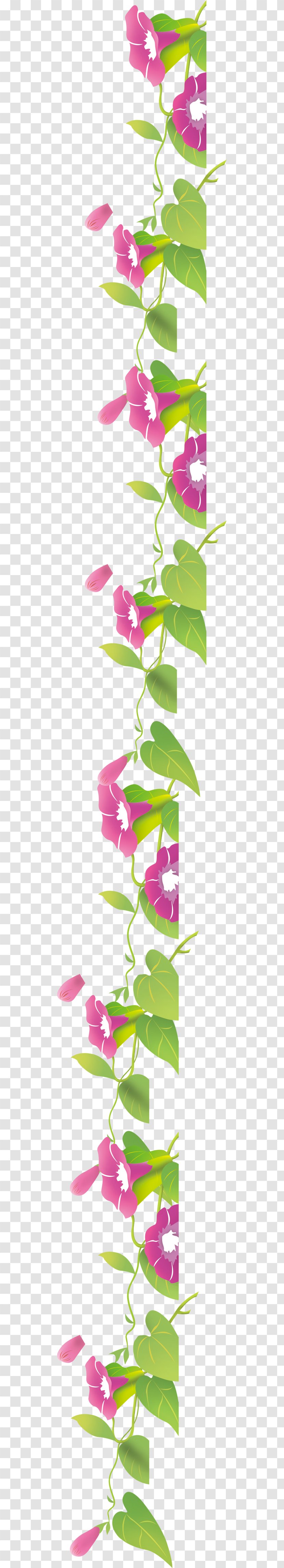 Purple Qixi Festival Valentines Day - Ipomoea Nil - Hand-painted Petunias Transparent PNG