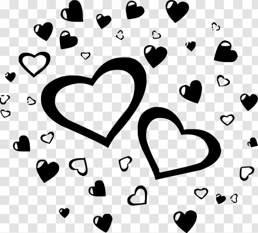 Desktop Wallpaper Heart Black And White Clip Art - Frame - Duba Transparent PNG