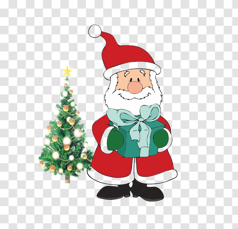 Santa Claus Christmas Tree - Gratis - Photos Transparent PNG