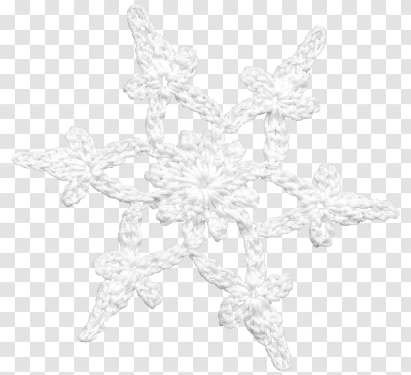 White Symmetry Black Lace Pattern - Snow Transparent PNG