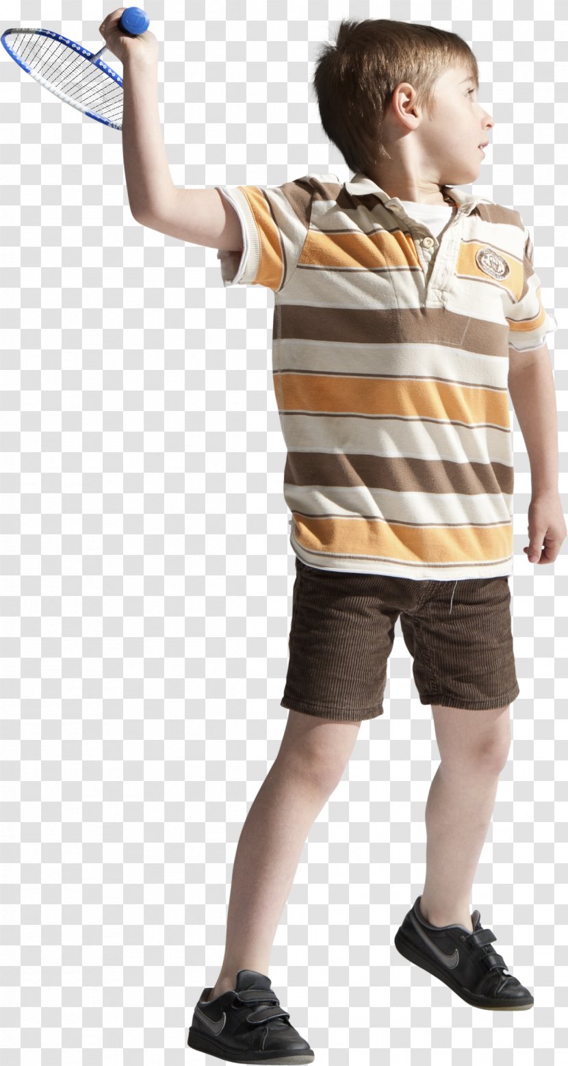 Boy Child - Shorts - Playing Badminton Transparent PNG