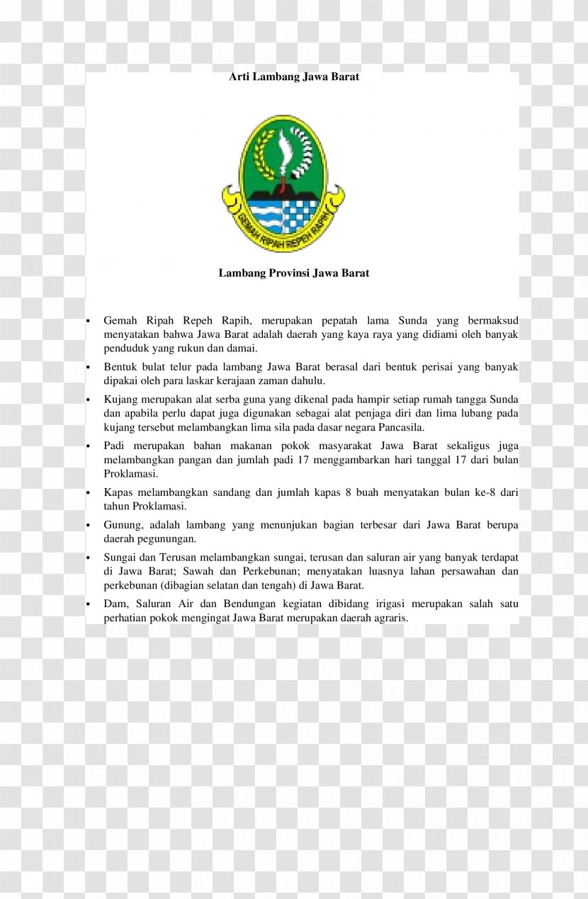 West Java Document LINE Brand - Area Transparent PNG