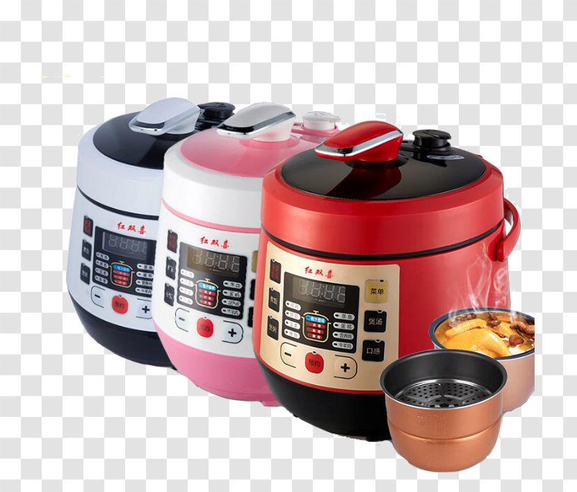 Rice Cooker Pressure Cooking Electricity Home Appliance - A Combination Of Three Transparent PNG