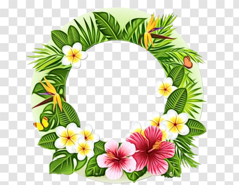 Christmas Wreath Drawing - Morning Glory Impatiens Transparent PNG