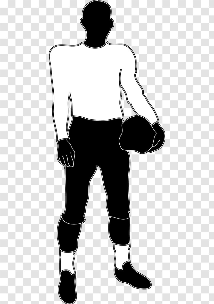 Silhouette Football Player American Clip Art - Shoulder - Graphics Of People Transparent PNG