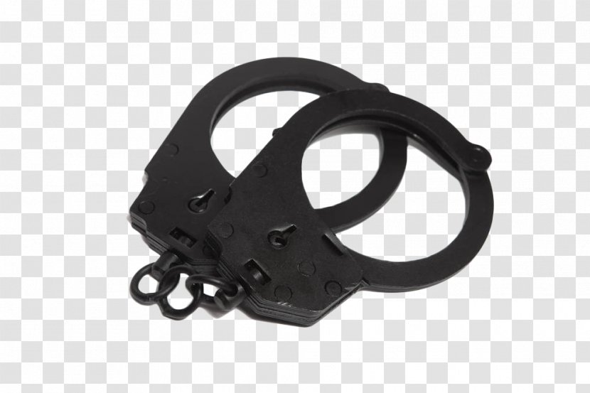 Handcuffs - Rule According To Higher Law - Black Hand-painted Metal Transparent PNG