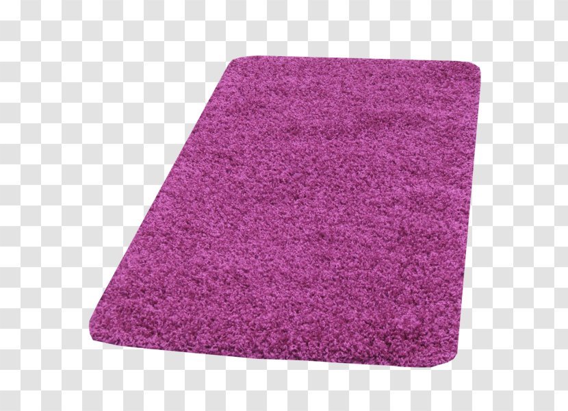 Flooring Mat Rectangle - Purple - Shaggy Transparent PNG