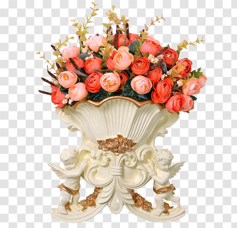 Flowerpot Wall Vase Rose - Order - Angel Continental Transparent PNG